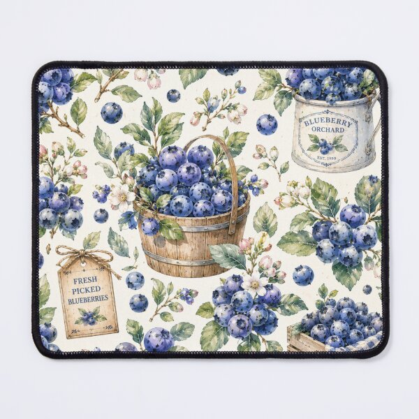 Item preview, Bueberry Cottage Garden Pattern | Cottagecore Berry Floral Seamless Design designed and sold by Aramdesing.