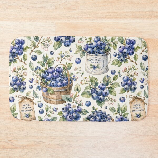 Item preview, Bueberry Cottage Garden Pattern | Cottagecore Berry Floral Seamless Design designed and sold by Aramdesing.