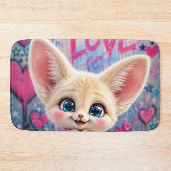 Item preview, Cute Baby Fennec Fox with Big Blue Eyes designed and sold by Rohan132.