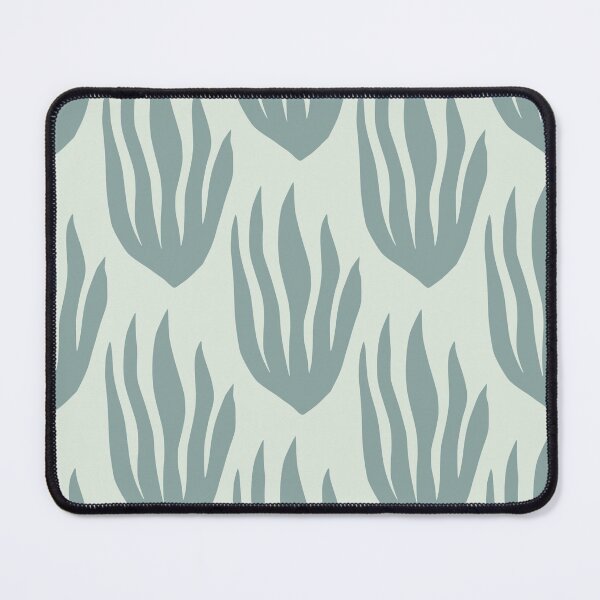 Item preview, Abstract Sea Glass Blue Seagrass Pattern on Pale Mint designed and sold by AMS.