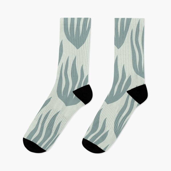 Item preview, Abstract Sea Glass Blue Seagrass Pattern on Pale Mint designed and sold by AMS.
