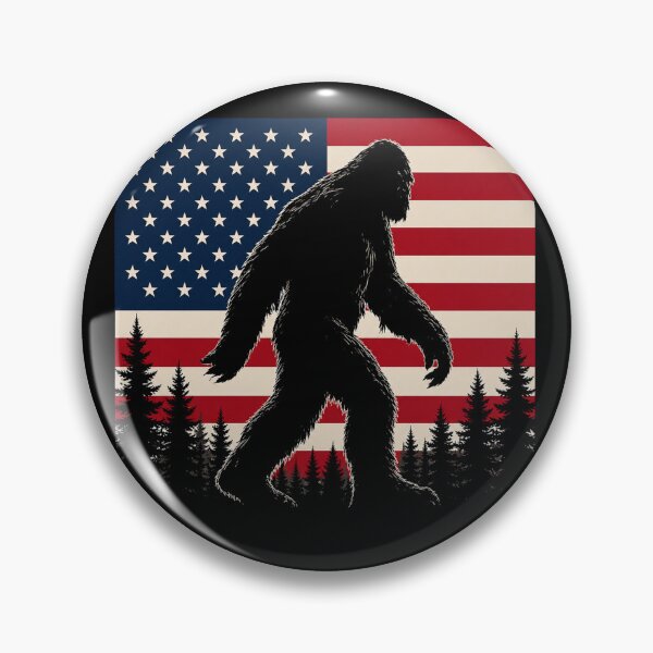 Item preview, Bigfoot Sasquatch America Flag Patriotic designed and sold by Kladhadredo.