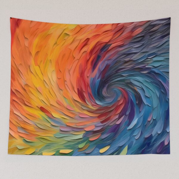 Item preview, Rainbow Wave - LGBTQ Pride Art designed and sold by Travelslightly.