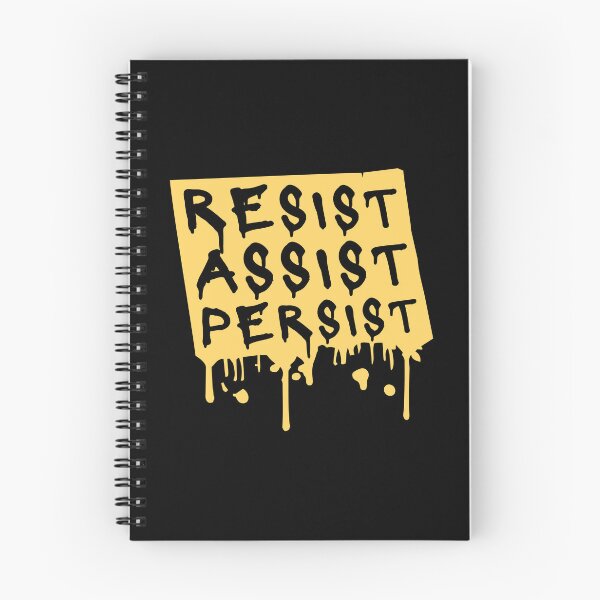 Item preview, Resist Assist Persist Bold Activist Motivational Quote designed and sold by shirt-o-mat.