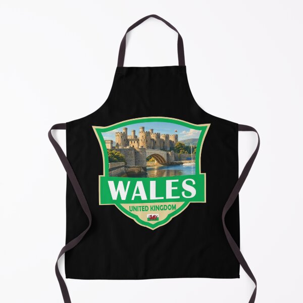 Item preview, Wales United Kingdom Illustration Retro Badge designed and sold by KrisSidDesigns.