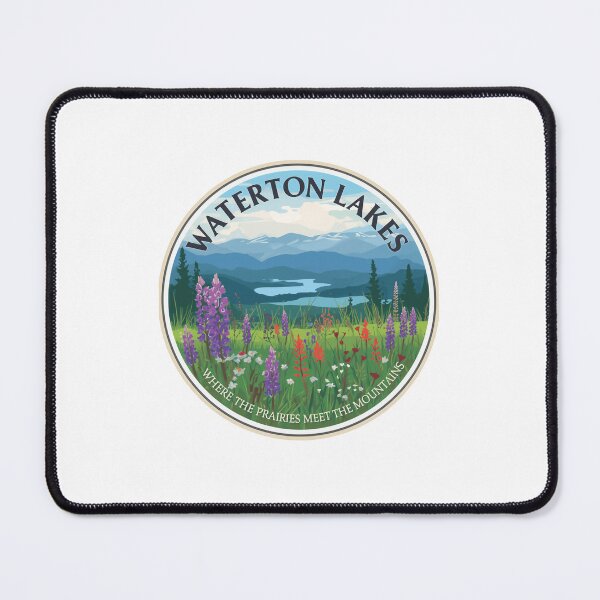 Item preview, Waterton Lakes Where The Prairies Meet The Mountains Canadian National Park Travel Souvenir designed and sold by JonesFlora2025.