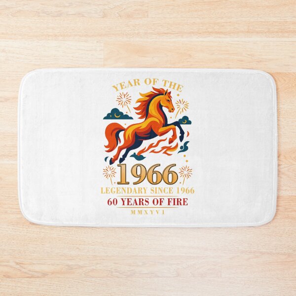 Item preview, 1966 Fire Horse – 60 Years of Fire 2026 Retro Birthday Gift designed and sold by FernaRoje.
