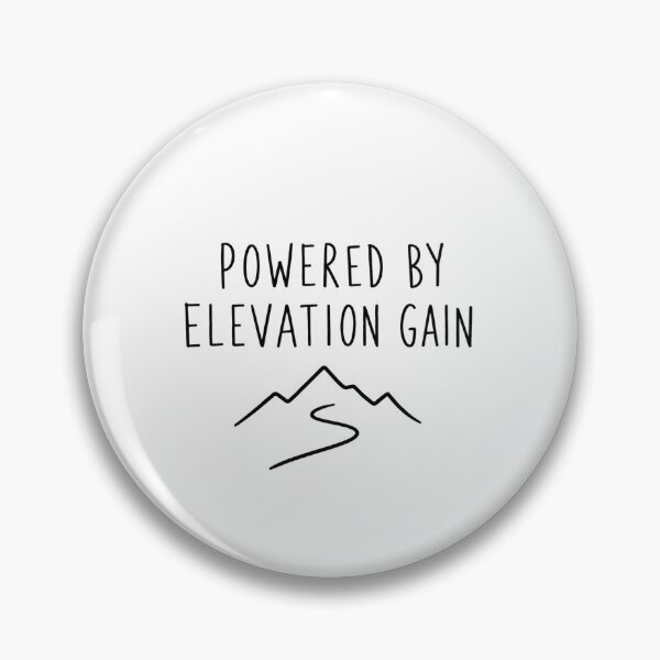 Item preview, Powered By Elevation Gain | Trail Running Humor  designed and sold by Earn Your View Trail Company.