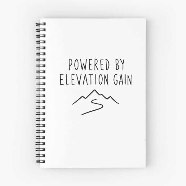 Item preview, Powered By Elevation Gain | Trail Running Humor  designed and sold by Earn Your View Trail Company.