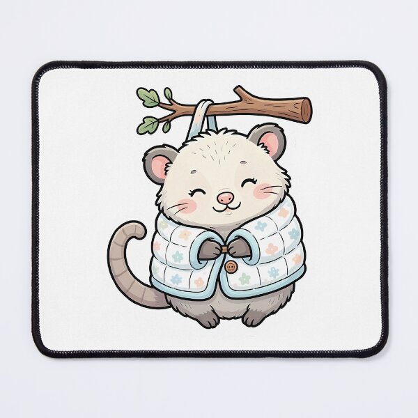 Item preview, Cute Kawaii Chubby Opossum in a Blanket designed and sold by YALLABUY.