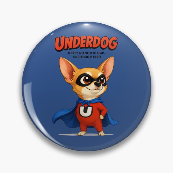 Item preview, Mighty Dog Hero – Retro Cartoon Parody Artwork designed and sold by VoglR.