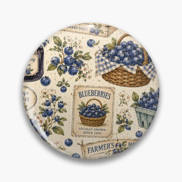 Item preview, Bueberry Cottage Garden Pattern | Cottagecore Berry Floral Seamless Design designed and sold by Aramdesing.