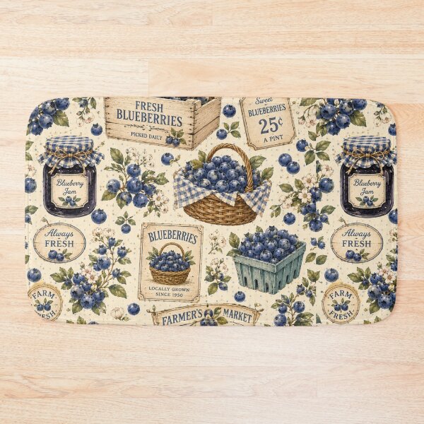 Item preview, Bueberry Cottage Garden Pattern | Cottagecore Berry Floral Seamless Design designed and sold by Aramdesing.