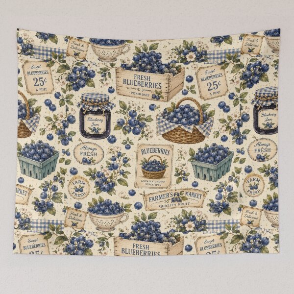 Item preview, Bueberry Cottage Garden Pattern | Cottagecore Berry Floral Seamless Design designed and sold by Aramdesing.