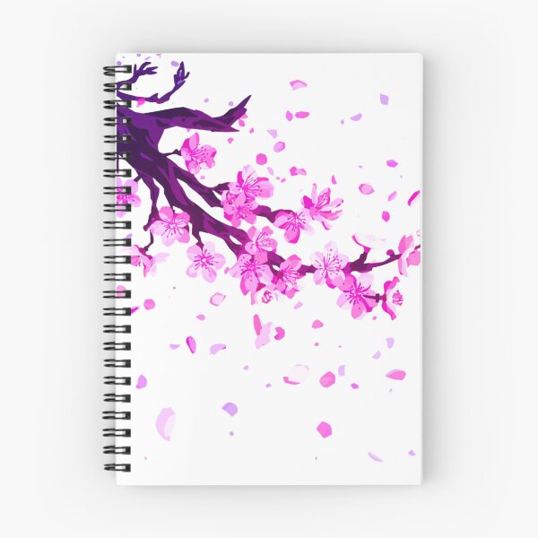 Item preview, Cherry Blossom Branch Falling Petals - Sakura Pink Floral Japanese Aesthetic Art designed and sold by kummo-0319.