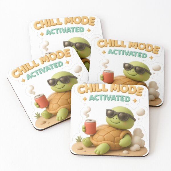 Item preview, Chill Mode Activated Turtol Design Sticker ! Chill Mode Activated Turtle Sticker — Cute Relaxed Turtle Vinyl Decal for Laptop, Water Bottle, Planner, Phone, Bullet Journal designed and sold by Ulikedigital14.