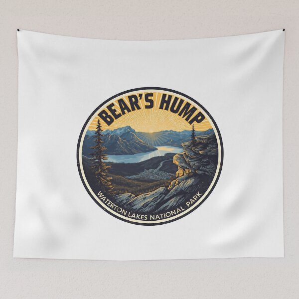 Item preview, Bear's Hump Waterton Lakes National Park Hiking Travel Souvenir designed and sold by JonesFlora2025.
