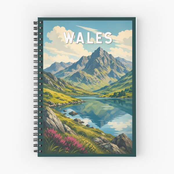 Item preview, Wales United Kingdom Illustration Travel Art Vintage designed and sold by KrisSidDesigns.