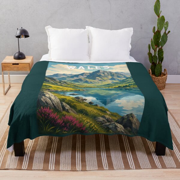 Item preview, Wales United Kingdom Illustration Travel Art Vintage designed and sold by KrisSidDesigns.