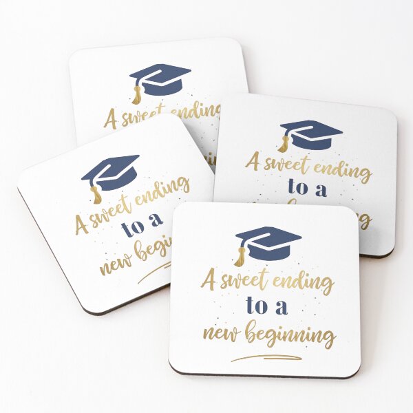 Item preview, ​A Sweet Ending to a New Beginning - Elegant Graduation Gold & Navy designed and sold by Sashka-.