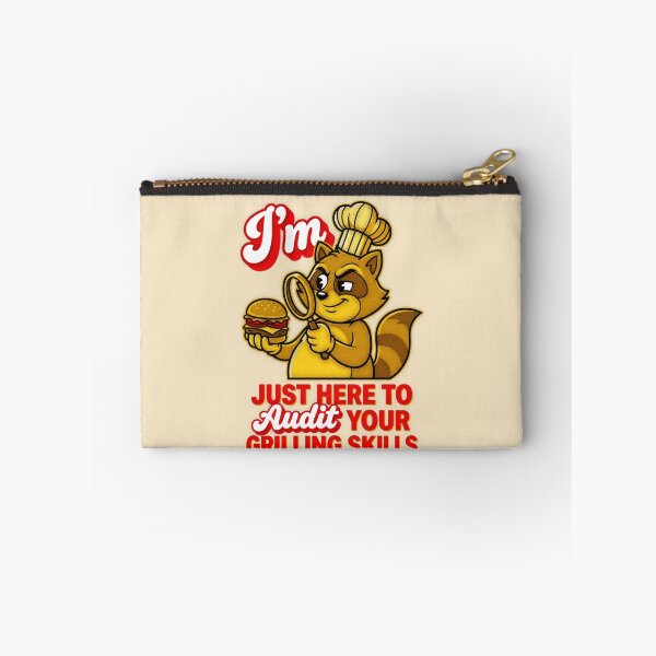 Item preview, I'm Just Here To Audit Your Grilling Skills Raccoon Chef Graphic — Funny BBQ Cookout Humor  designed and sold by SkTee2k.