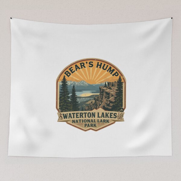 Item preview, Bear's Hump Waterton Lakes National Lark Park Outdoors Travel Hiker Souvenir designed and sold by JonesFlora2025.
