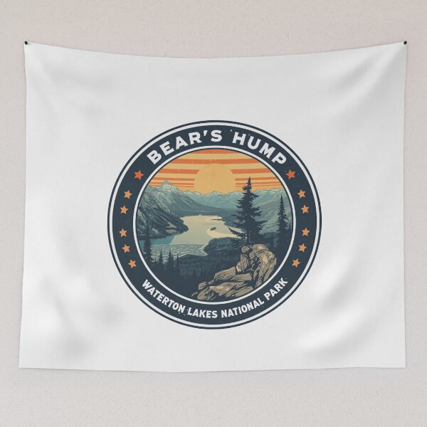 Item preview, Bear's Hump Waterton Lakes National Park Hiking Trail Traveler designed and sold by JonesFlora2025.