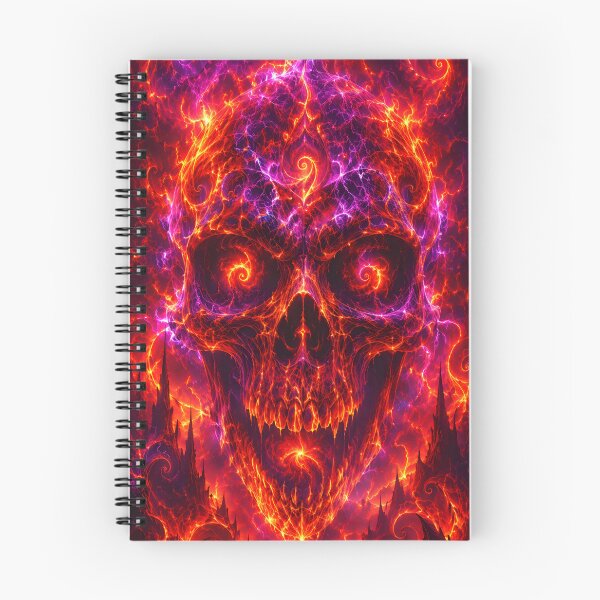 Artikelvorschau, Fractal Fire Skull – Infernal Psy Energy entworfen und verkauft von RH Design Lab.