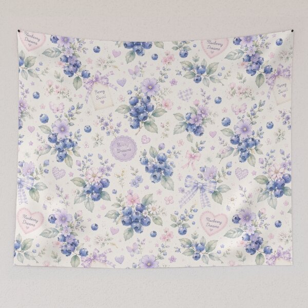 Item preview, Bueberry Cottage Garden Pattern | Cottagecore Berry Floral Seamless Design designed and sold by Aramdesing.