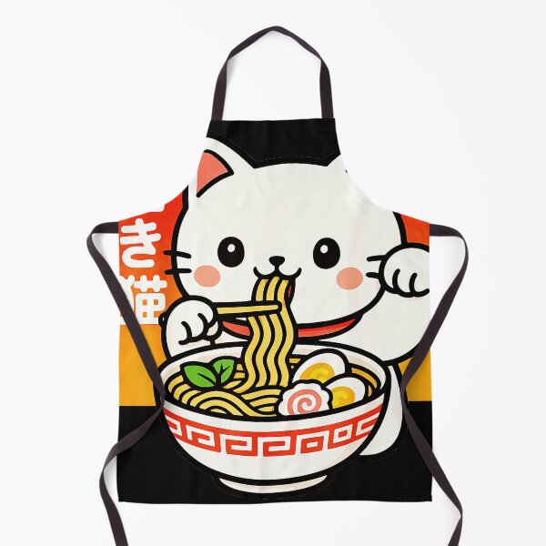 Item preview, Maneki Neko Ramen Cat Japanese Foodie designed and sold by AmaXONIC.