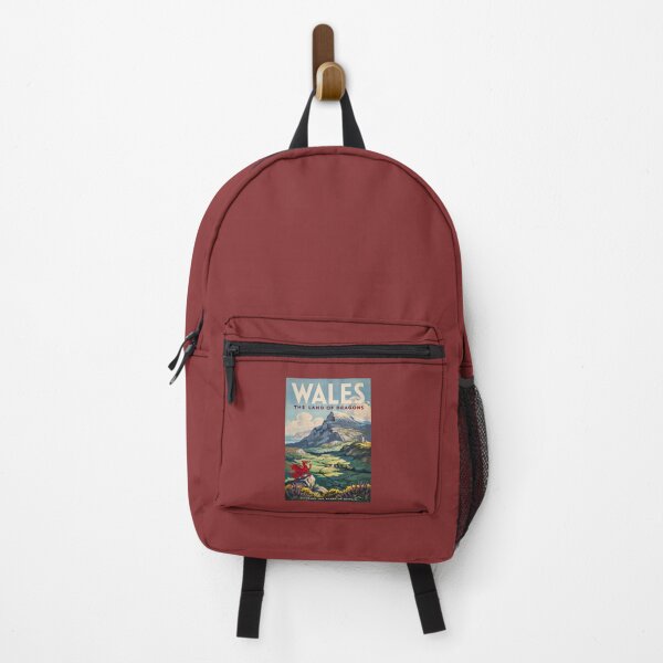 Item preview, Wales Dragon Illustration Travel Art Vintage designed and sold by KrisSidDesigns.