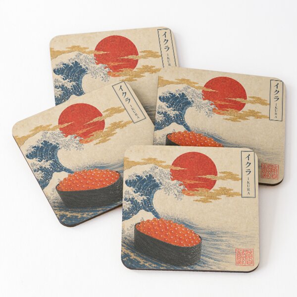 Item preview, Ikura Salmon Roe Gunkan — Ukiyo-e Japanese Sushi Art designed and sold by nurusubetei.