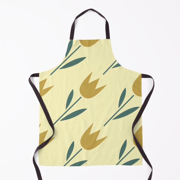 Item preview, Danish Pastel Minimalist Tulip Flower Pattern in Butter Yellow designed and sold by AMS.