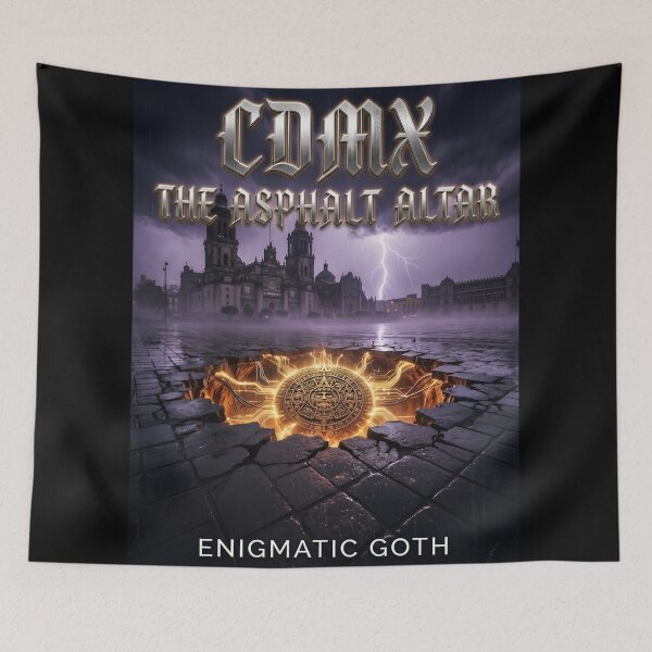 Item preview, CDMX The Asphalt Altar - Enigmatic Goth Mexico City Art designed and sold by EnigmaticGoth.