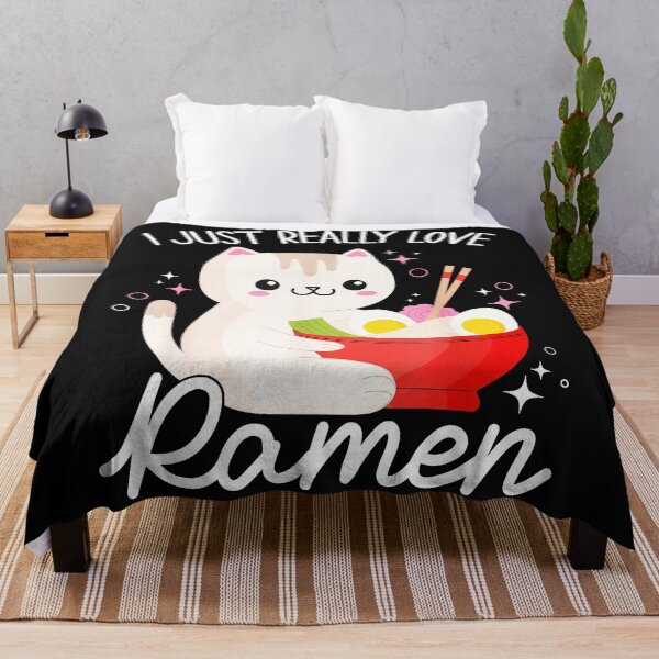 Item preview, I Just Really Love Ramen Cat Lover Japanese Foodie designed and sold by AmaXONIC.