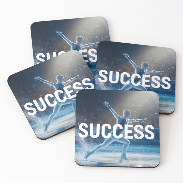 Item preview, Success Ice Skating Motivational Poster - Figure Skater Winter Sports Achievement Victory designed and sold by RAMHEARTS.