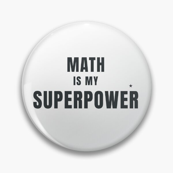 Item preview, Math Is My Superpower Typography Design designed and sold by HeartAndArtShop.