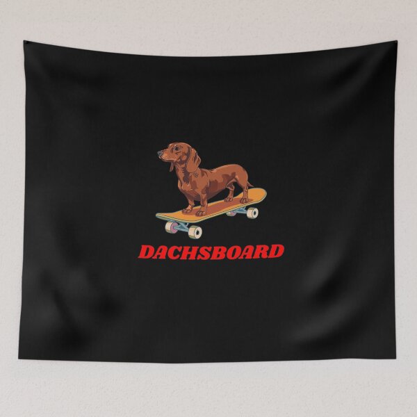 Item preview, Dachsboard Funny Dachshund on a Skateboard Gifts designed and sold by Domel9674.