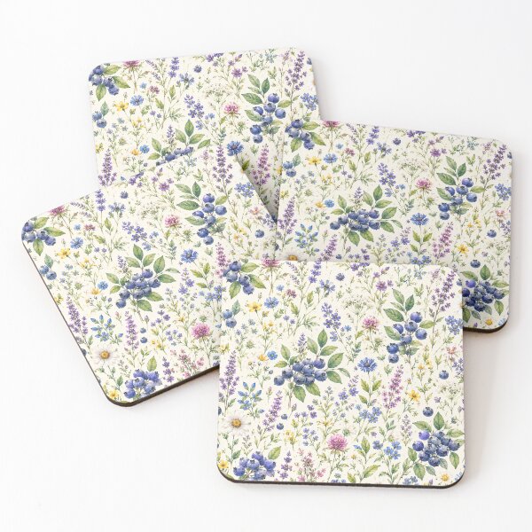 Item preview, Bueberry Cottage Garden Pattern | Cottagecore Berry Floral Seamless Design designed and sold by Aramdesing.