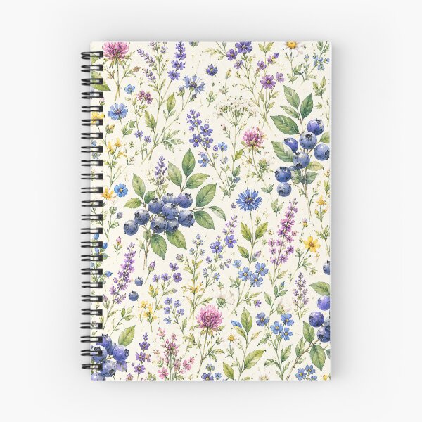 Item preview, Bueberry Cottage Garden Pattern | Cottagecore Berry Floral Seamless Design designed and sold by Aramdesing.