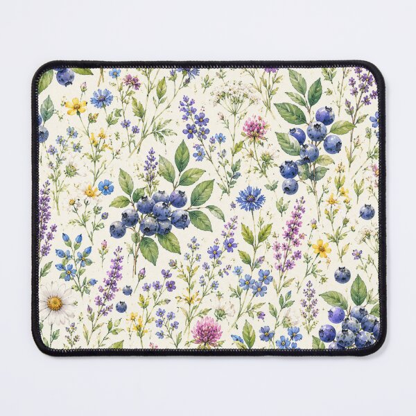 Item preview, Bueberry Cottage Garden Pattern | Cottagecore Berry Floral Seamless Design designed and sold by Aramdesing.