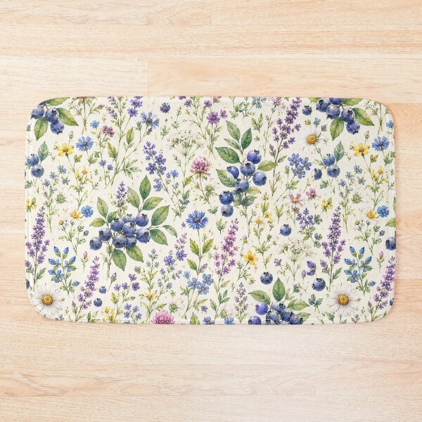 Item preview, Bueberry Cottage Garden Pattern | Cottagecore Berry Floral Seamless Design designed and sold by Aramdesing.