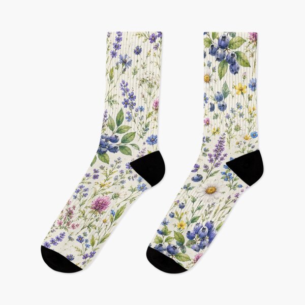 Item preview, Bueberry Cottage Garden Pattern | Cottagecore Berry Floral Seamless Design designed and sold by Aramdesing.