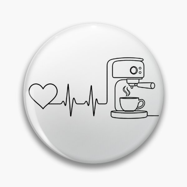 Item preview, Coffee in heartbeat coffe lover designed and sold by Kladhadredo.
