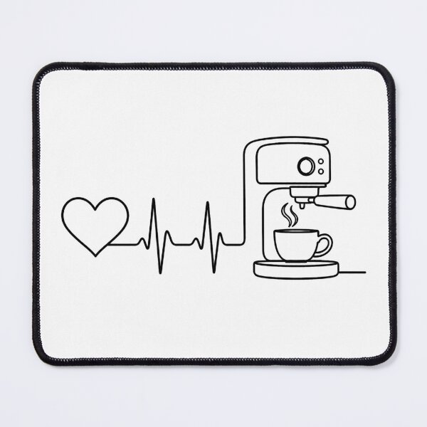 Item preview, Coffee in heartbeat coffe lover designed and sold by Kladhadredo.