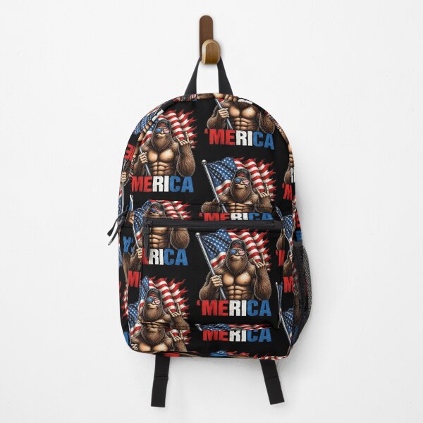 Item preview, Bigfoot Merica Patriotic Sasquatch American Flag 4th Of July designed and sold by phoebelevine.