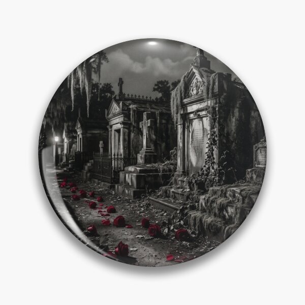 Item preview, New Orleans Crimson Bayou - Enigmatic Goth Cemetery Art designed and sold by EnigmaticGoth.