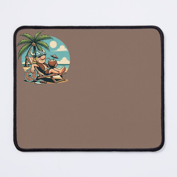 Item preview, Viking Beach Vacation – Funny Summer Chill Emblem designed and sold by SilentPowerArt.