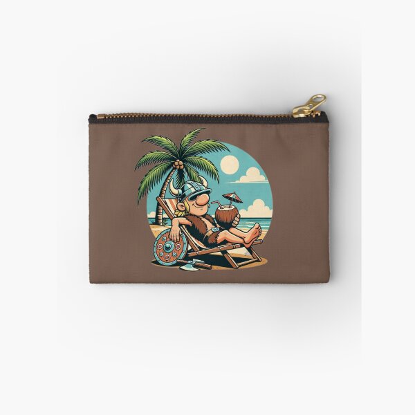 Item preview, Viking Beach Vacation – Funny Summer Chill Emblem designed and sold by SilentPowerArt.