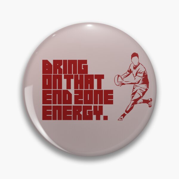 Item preview, Bring On That End Zone Energy Rugby Football Silhouette designed and sold by LoudVictory.